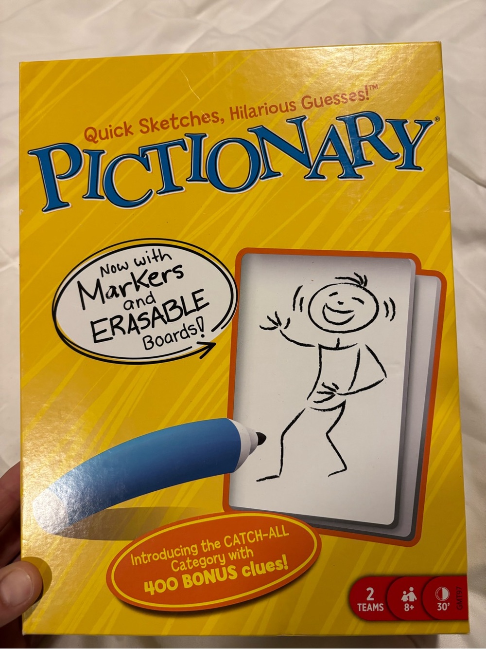 Mattel Pictionary Board Game -with erasable board’s- quick sketches hilarious